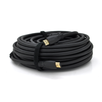 Кабель Ritar Premium PL-HD347 HDMI-HDMI 19+1, Ultra HD 4Kx2K, 2160P, 10.0m, v2,0, OD-8.5mm, з фільтром, круглий Black, конектор Gold