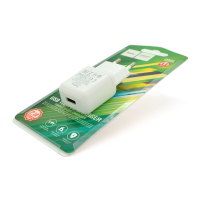 СЗУ 110-240V HOCO C96A, 1xUSB, 2.1A, White, Blister