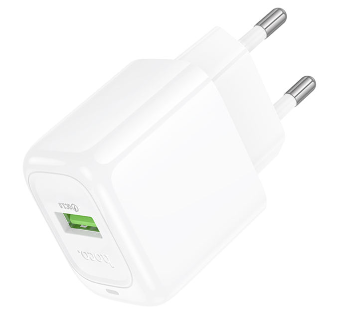 СЗУ 110-240V HOCO CS52A 1xUSB, 18W, White, Blister
