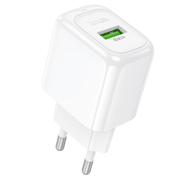 СЗУ 110-240V HOCO CS52A 1xUSB, 18W, White, Blister