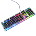 Комплект провідний KB+Mouse HOCO GM18, USB, RGB підсвічування, (Eng / Pyc), Black / White, Box