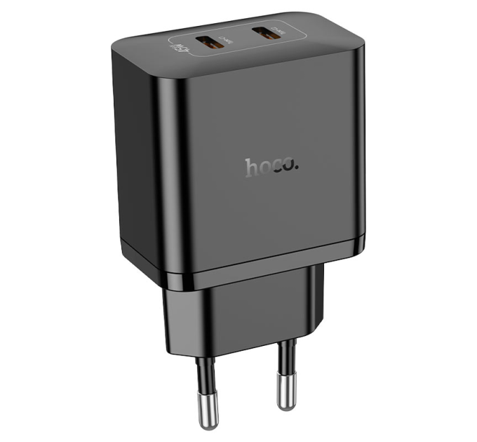 СЗУ HOCO N35, 2xUSB-C, PD45W, Black, Box