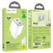 Набір СЗУ HOCO N42 + кабель Lighting, 2xUSB-C, PD45W, кабель 1м, White, Box