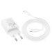 Набір СЗУ HOCO N61 + Type-C / Type-C кабель, 1xUSB+1xUSB-C, PD20W+QC3.0, кабель 1м, White, Box