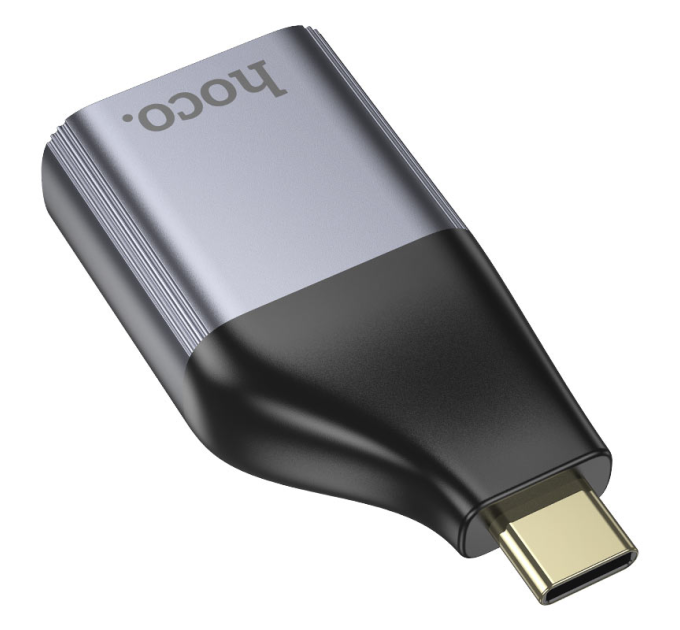 Перехідник HOCO UA33 Type-C (тато) / HDMI(мама), Black-gray