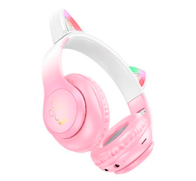Бездротові навушники Bluetooth HOCO W42, White / Pink, Box