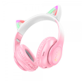 Бездротові навушники Bluetooth HOCO W42, White / Pink, Box