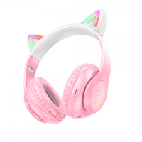 Бездротові навушники Bluetooth HOCO W42, White / Pink, Box