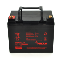 Акумуляторна батарея MERLION HR12127W, 12V 36Ah Black ( 195 х 130 х 155 (167) ) Акумуляторна батарея MERLION HR12127W, 12V 36Ah Black ( 195 х 130 х 155 (167) )