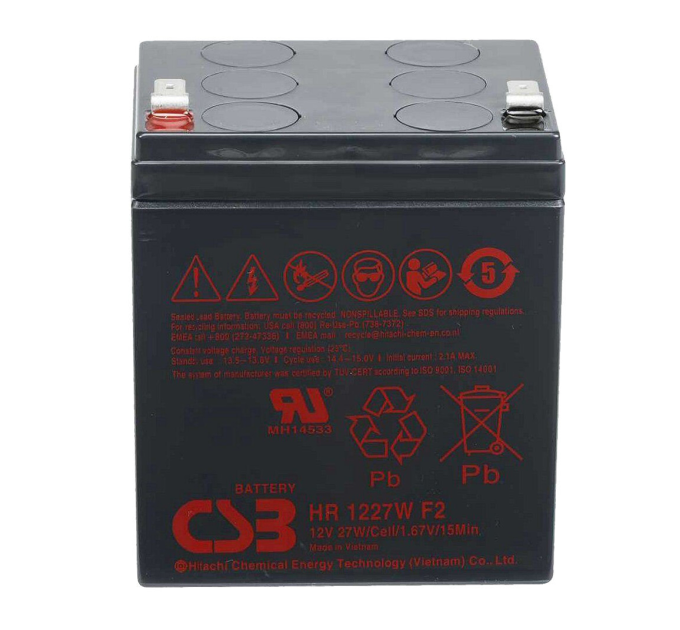 Акумуляторна батарея CSB HR1227WF2, 12V 6,5Ah (90х70х106мм), 1.97 kg Q10
