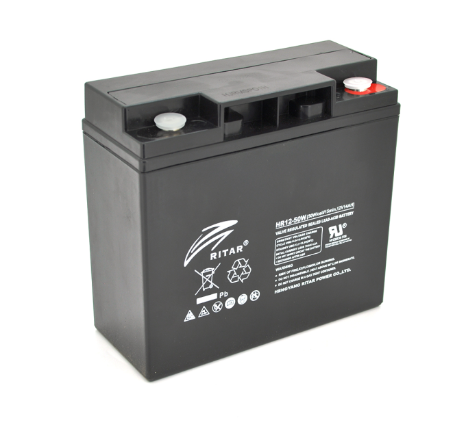 Акумуляторна батарея AGM RITAR HR1250W, Black Case, 12V 14.0Ah ( 181 х 77 х 167 ) 4.30kg Q4