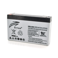 Акумуляторна батарея AGM RITAR HR6-36W, Gray Case, 6V 9.0Ah ( 151 х 34 х 94 (100 ) 1.35kg Q10 Акумуляторна батарея AGM RITAR HR6-36W, Gray Case, 6V 9.0Ah ( 151 х 34 х 94 (100 ) 1.35kg Q10