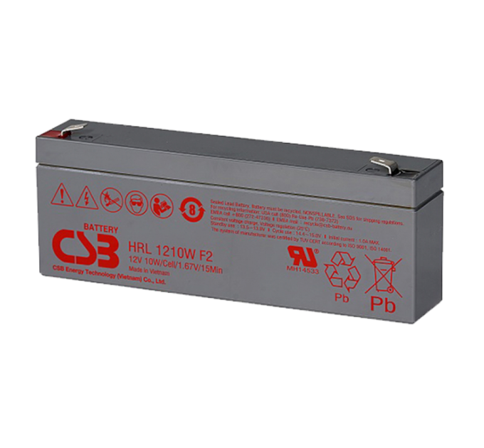 Акумуляторна батарея CSB HRL1210WF2FR 12V 2.3Ah (178х34х64мм)