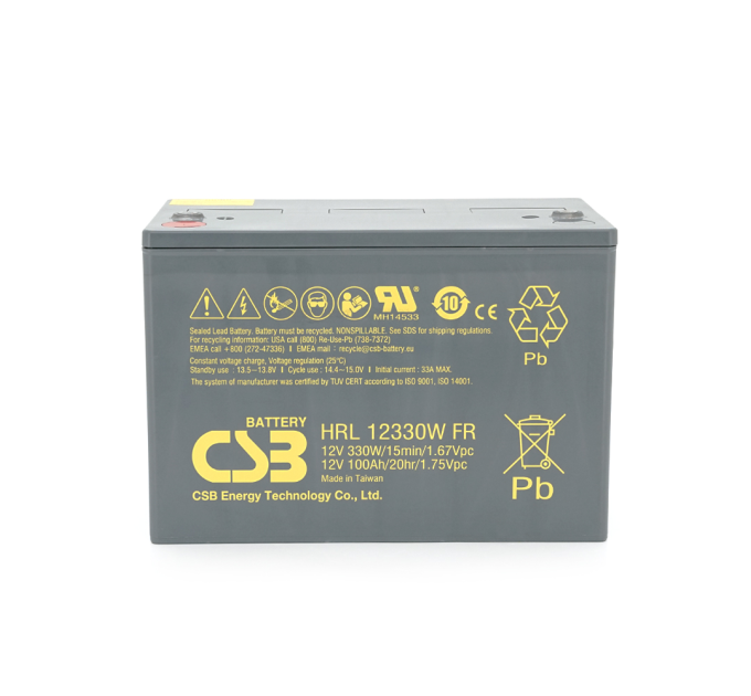 Акумуляторна батарея CSB HRL12330W, 12V 100Ah (308.7х168х210.6(220)