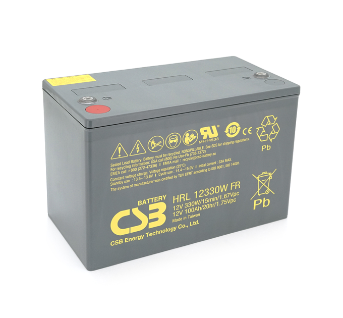 Акумуляторна батарея CSB HRL12330W, 12V 100Ah (308.7х168х210.6(220)