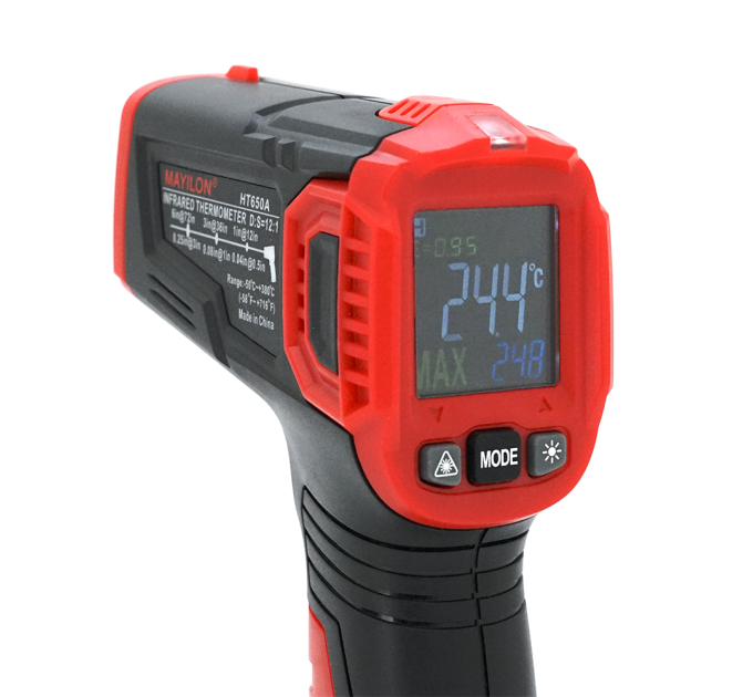 Інфрачервоний термометр Mayilon HT-650A, LCD дисплей