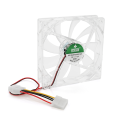 Кулер корпусний 12025 DC sleeve fan 4pin - 120*120*25мм, 12V / 0,15A, 1900об / хв, Yellow