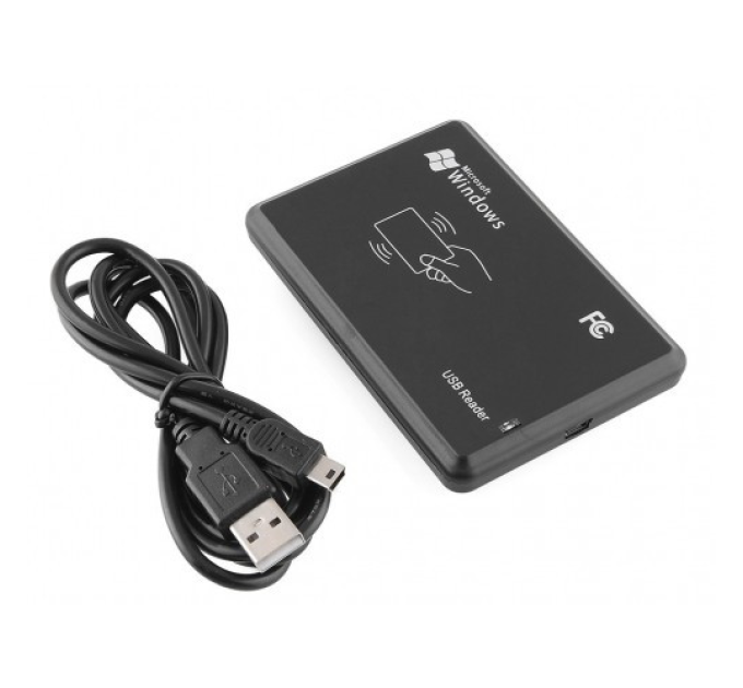 Зчитувач RFID USB 125 KHz, 10-значний номер картки (Hex)