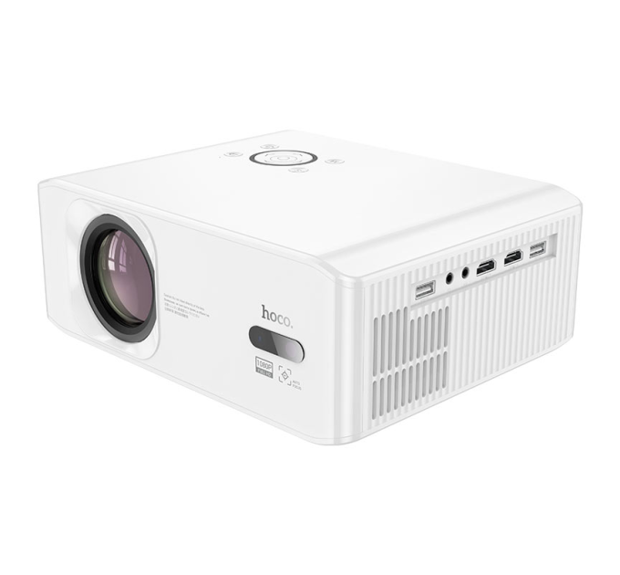 Проектор Hoco DT3, Android, 1080p, 370ANSI, Wi-Fi 2.4+5G, White, Box