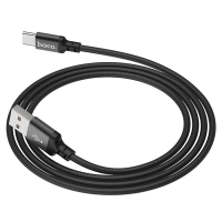 Кабель Hoco X14, Type-C-USB, 3A, Black, довжина 1м, BOX