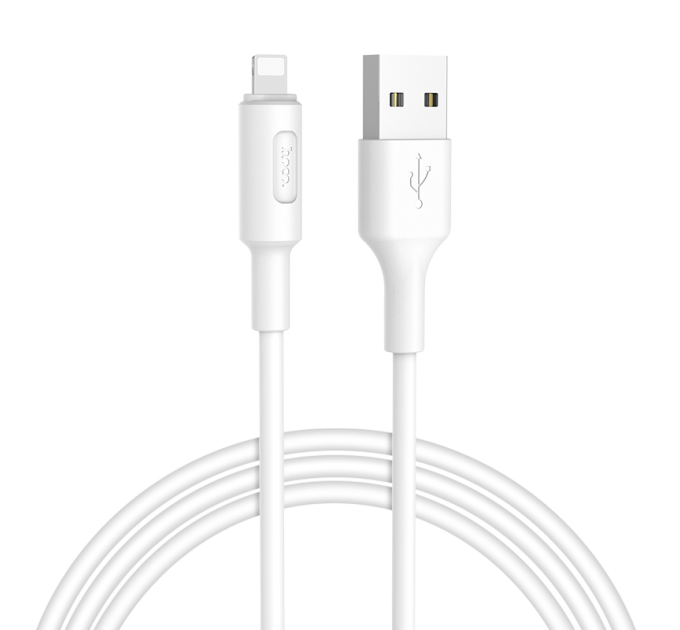 Кабель Hoco X25 Soarer, Lightning-USB, White, довжина 1м, BOX