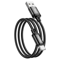Кабель Hoco X89, Type-C-USB, 3A, Black, довжина 2м, OEM