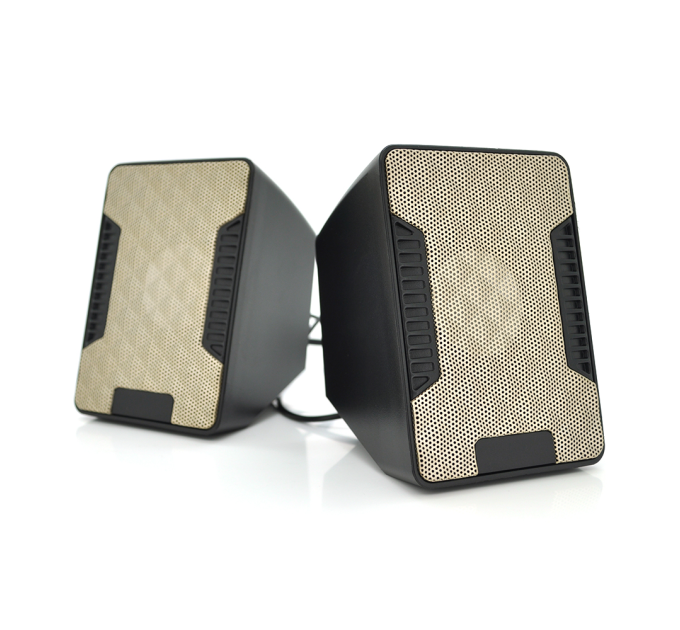 Колонки 2.0 Hotmai A16 USB+3.5mm, 2x3W, 20Hz-18KHz, з регулятором гучності, Black, BOX, Q24