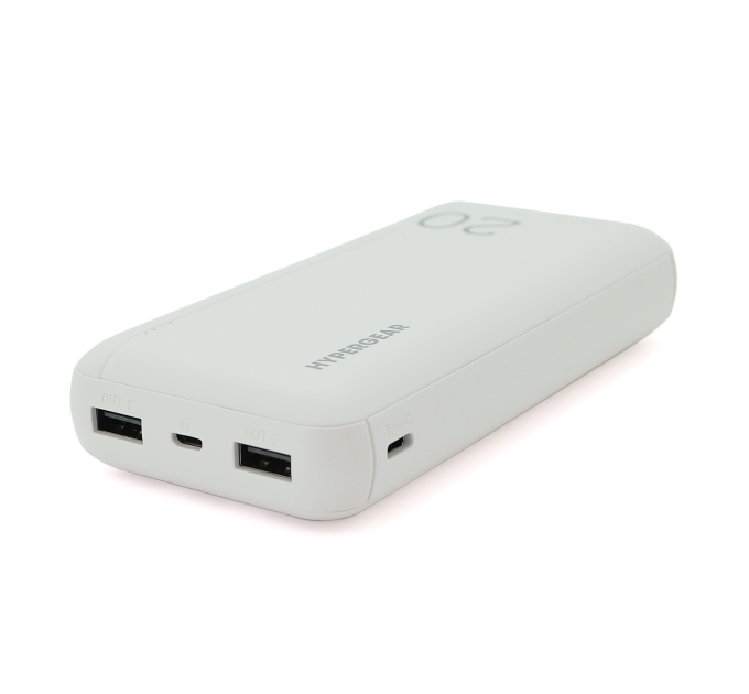 PowerBank Hypergear 20000mAh Fast Charge , 2*USB, White, Q24