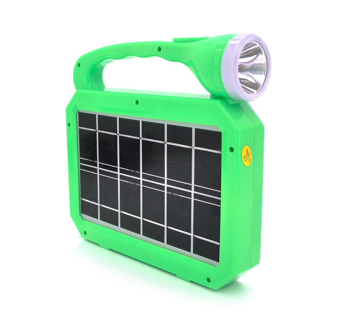 Ліхтарик переносний JA-2002+Solar, 3+1 режим, лампочка, вбудований акумулятор, Blister