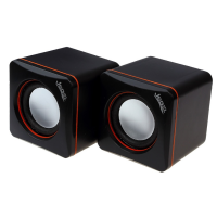 Колонки 2.0 JEDEL JD-CK4 USB + 3.5mm, 2x3W, 90Hz- 20KHz, з регулятором гучності, Black, BOX, Q80
