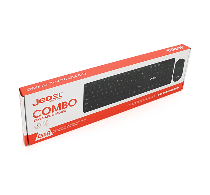 Комплект дротовий KB+Mouse JEDEL G18, USB, (Eng / Укр / Pyc), Box