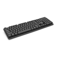 Клавіатура USB JEDEL K19, довжина кабелю 170см, (Eng / Укр / Рус), (450х150х30 мм) Black, 104к, Q20