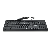 Клавиатура USB JEDEL K52, длина кабеля 170см, (Eng / Укр / Рус), (483х188х35 мм) Black, 104к, Q20