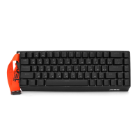 Клавіатура механічна USB JEDEL KL-166, довжина кабелю 170см, RGB підсвічування, (Eng / Укр / Рус), (370х140х55 мм), Black, 68к, Q10