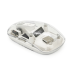 Миша бездротова JEDEL WD131P-BG, 800 / 1200 / 1600DPI, 2.4 GHz+Bluetooth 5.0, 3.7V 300mAh, Type-C заряджання. 109x60x32 мм. Transparent-White. Box