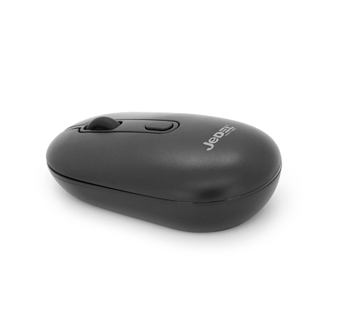 Миша бездротова JEDEL WD133, 800 / 1200 / 1600DPI, 2.4 GHz+Bluetooth 5.0, 3.7V 400mAh, Type-C заряджання. 105x60x34 мм. Black. Box