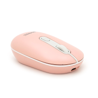 Миша бездротова JEDEL WD133, 800 / 1200 / 1600DPI, 2.4 GHz+Bluetooth 5.0, 3.7V 400mAh, Type-C заряджання. 105x60x34 мм. Pink. Box