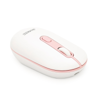 Миша бездротова JEDEL WD133, 800 / 1200 / 1600DPI, 2.4 GHz+Bluetooth 5.0, 3.7V 400mAh, Type-C заряджання. 105x60x34 мм. White. Box
