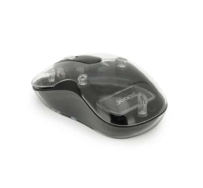 Миша бездротова JEDEL WD141, 1200-1600DPI, Black, 2.4GHZ+Bluetooth 5.0, Box