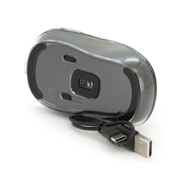 Миша бездротова JEDEL WD141, 1200-1600DPI, Black, 2.4GHZ+Bluetooth 5.0, Box
