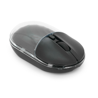 Миша бездротова JEDEL WD142, 800 / 1200 / 1600DPI, 2.4 GHz+Bluetooth 5.0, 3.7V 300mAh, Type-C заряджання. 105x59x34 мм. Black. Box