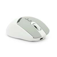 Миша бездротова JEDEL WD155, 1000 / 1600 / 2000DPI, 2.4 GHz+Bluetooth 5.0, 3.7V 500mAh, Type-C заряджання. 109x71x42 мм. 80 г. Green, Box