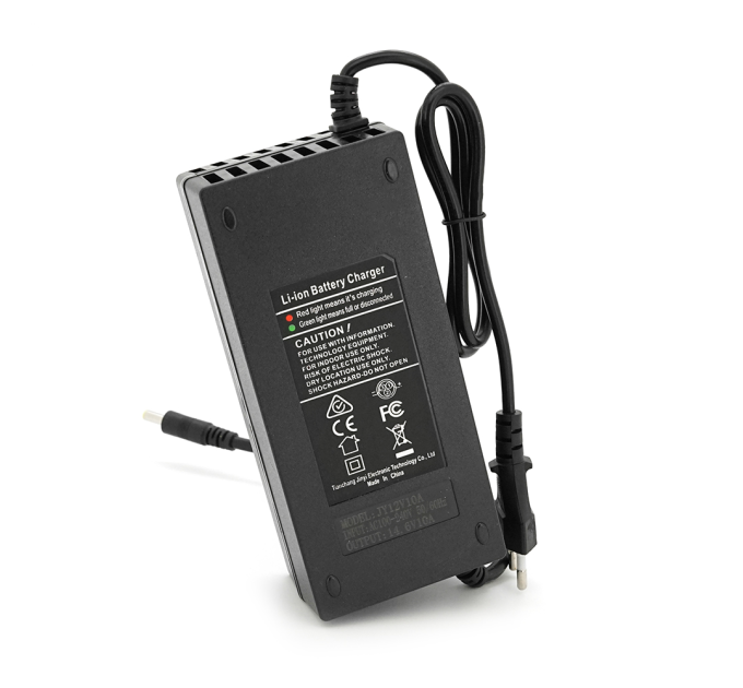 Зарядний пристрій Jinyi для акумуляторів LiFePO4 12V(14,6V),4S,10A,штекер 5.5*2.5,з індикацією,BOX