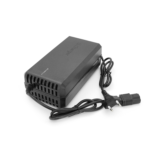 Зарядний пристрій Jinyi для акумуляторів Li-ion 48V6A(54,6V),13S,штекер Triangle plug (T-tipe / IEC / C13 N+L-),з індикацією,BOX