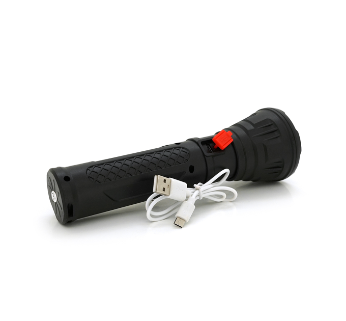 Ліхтарик ручний LATERNA JPL-2182A, 5W CREE Q5+COB, Zoom, 2+1 режим, вбудований акумулятор, IP40, 200х65х40. Blister
