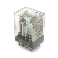 Реле електромагнітне CHINT JQX-13F(D) / 2Z, DC24V, контактна група 2CO+2NO, (0,9~1,2) Вт, номінальний струм 10А, котушка 640×(1±10%)Ом, 27,5*21,5*35,5мм
