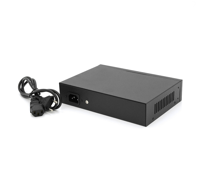 POE комутатор JY-1006B 4 POE 10 / 100 + 2 RJ45 10 / 100 + вбудований блок живлення 52V 1.38A