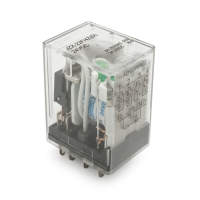 Реле електромагнітне CHINT JZX-22F(D) / 4Z, DC24V, контактна група 4CO+4NO, (0,9~1,2) Вт, номінальний ток 3А, катушка 640×(1±10%)Ом, 27,5*21,5*35,5мм