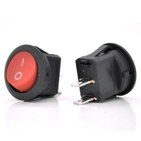 Перемикач ON-OFF QY611-101, 250VAC / 3A, 2 контакти, Red, Q200