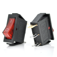Перемикач ON-ON KCD3-102N, 250VAC / 15A, 3 контакта, Red, Q200